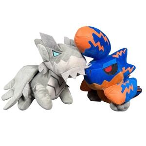 Capcom Monster Hunter Plush Set Kushala Daora Brachydios Grey Blue Orange Chibi